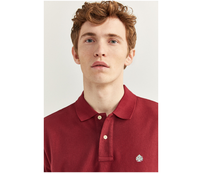 Springfield SS20 Basic Polo T Shirt XXXL - Burgundy - Zoom Image 2