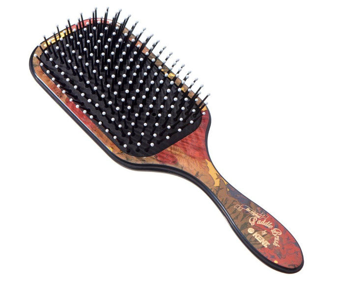 Kent LPB1 Large Floral Cushioned Paddle Brush - Zoom Image