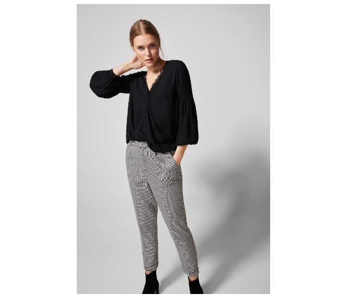 Springfield AW18 Long Sleeve Plain Blouse EU 40 For Women - Black - Zoom Image 3