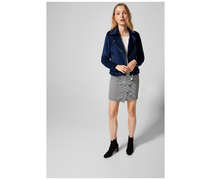 Springfield AW18 Solid Sport Jacket EU 38 For Women - Dark Blue - Zoom Image 3