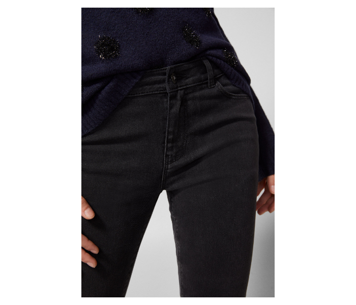 Springfield AW18 Fancy Denim Trouser EU 40 For Women - Black - Zoom Image 3