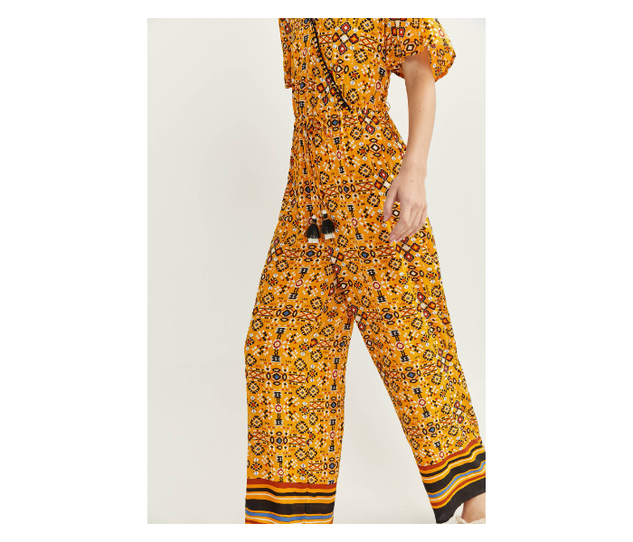 Springfield SS20 Printed Jumpsuit EU 38 For Women - Dark Yellow - Zoom Image 2