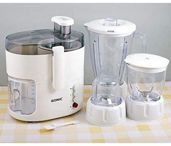 Isonic IB777 1500 ml 4 in 1 Blender Juicer - White - Zoom Image 2