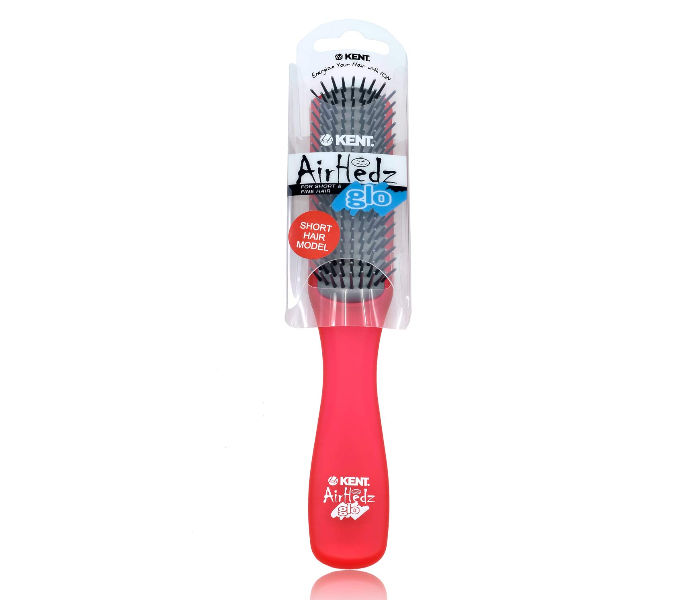 Kent Airhedz AHGLO02 Glo Flat 9 Row Hair Brush - Raspberry - Zoom Image 1