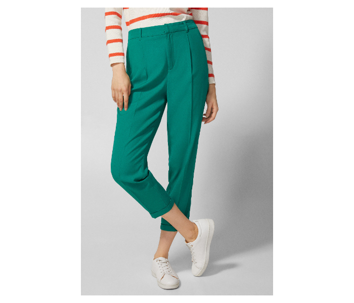 Springfield SS19 Cotton Plain Pant EU 44 For Women - Green - Zoom Image 2