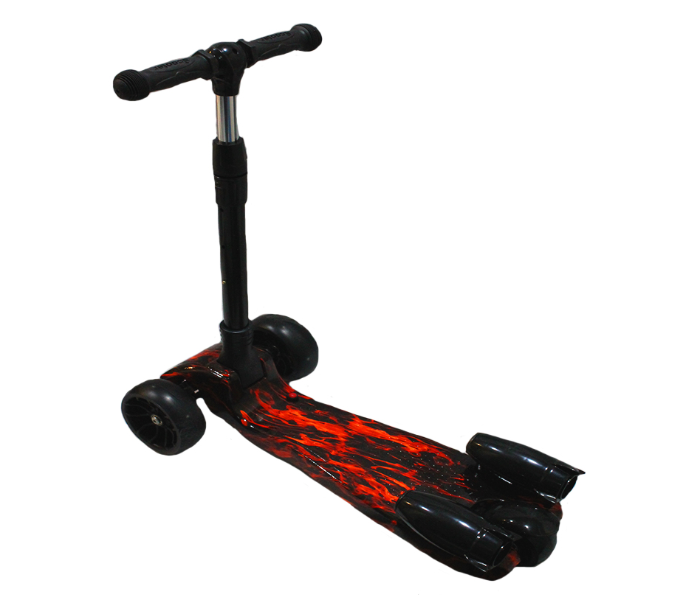 Family Center Toy Scooter With Music Light Bluetooth - Black and Red - Zoom Image 4