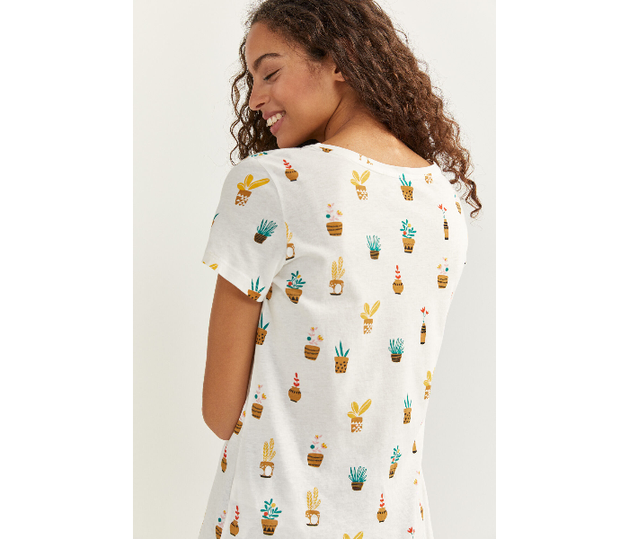 Springfield SS20 Doodle Print Tank Top Small - Off White - Zoom Image 4