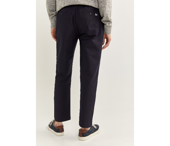 Springfield SS20 Sport Trouser Solid Chinos EU 42 For Men - Navy Blue - Zoom Image 4