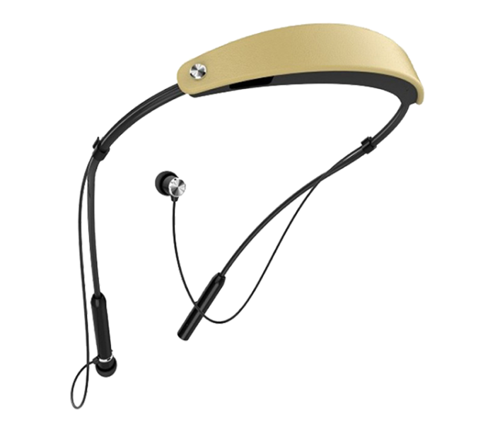 Xcell XLSHS400 Wireless Bluetooth Stereo Neckband Headset - Black and Gold - Zoom Image