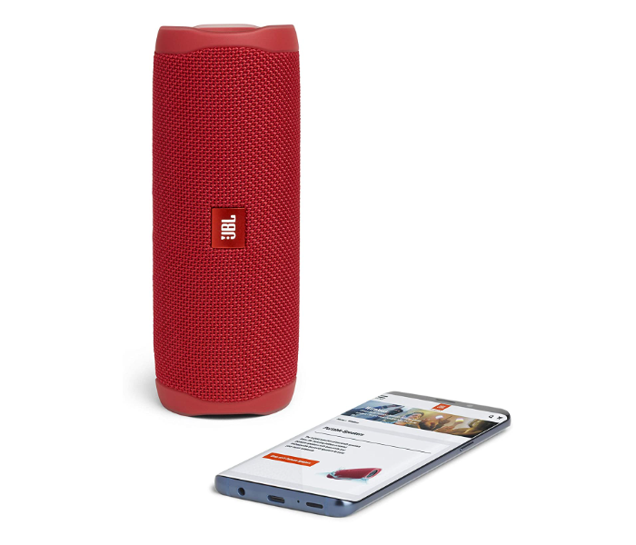 JBL Flip 5 Portable Waterproof Bluetooth Speaker - Red - Zoom Image 3