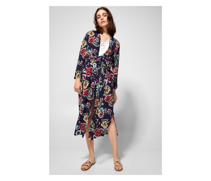 Springfield AW18 Floral Kimonos Large For Women - Dark Blue - Zoom Image 2