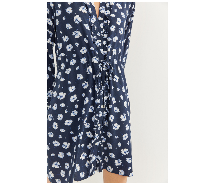 Springfield SS20 Printed Mini Knit Dress EU 40 For Women - Blue - Zoom Image 2