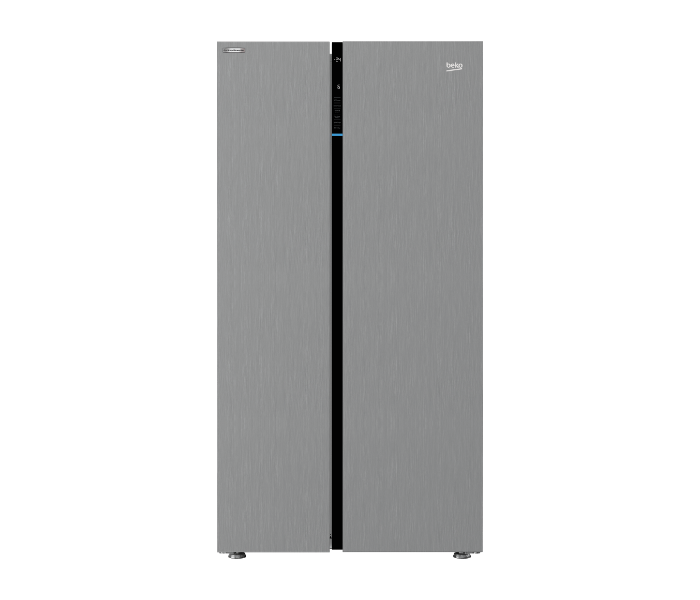 Beko GNE640E21PX 640 Litre Side By Side Refrigerator - Silver - Zoom Image 1