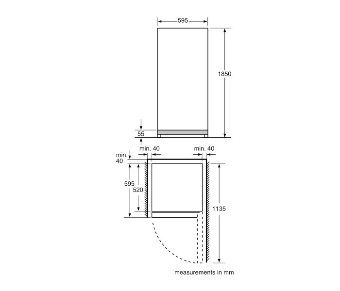 Bosch KSW30V80M Series 4 Wine Cabinet Fitting - White - Zoom Image 2