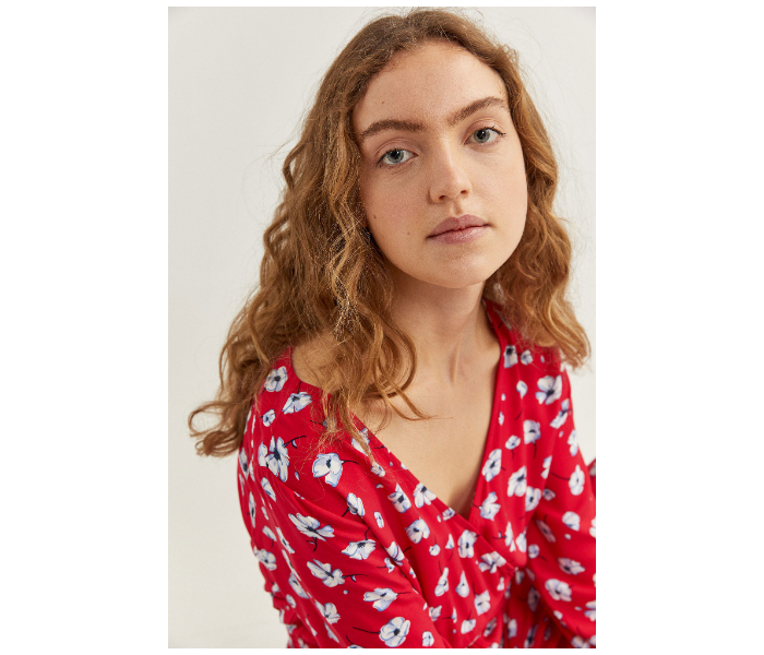 Springfield SS20 Floral Jumpsuit EU 36 For Women - Red - Zoom Image 3