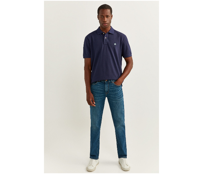 Springfield SS20 Basic Polo T Shirt Small - Medium Blue - Zoom Image 4