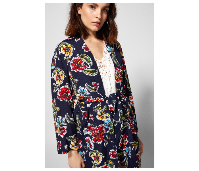 Springfield AW18 Floral Kimonos Large For Women - Dark Blue - Zoom Image 5