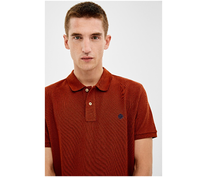 Springfield AW19 Basic Polo T Shirt Small - Wine - Zoom Image 4