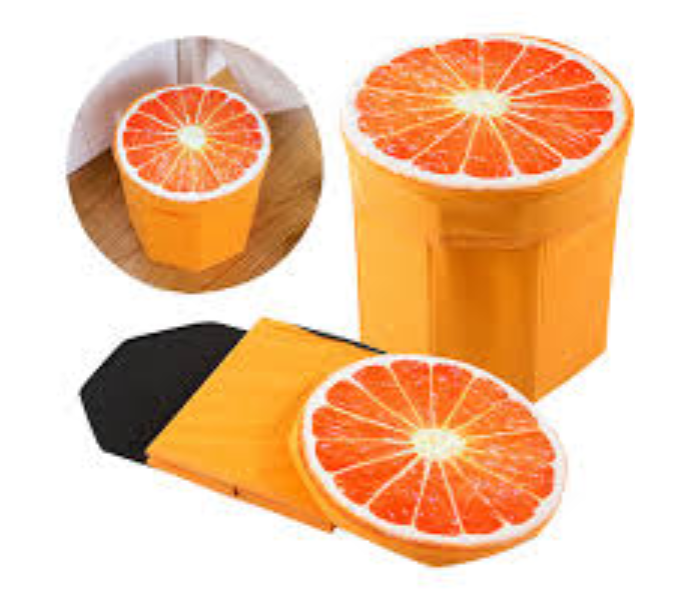 Home Pro 2538 Storage Box & Stool - Orange - Zoom Image