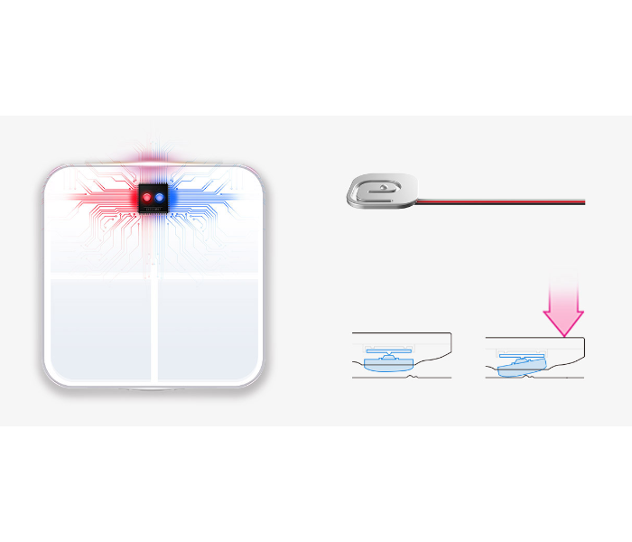 Huawei AH100 Body Fat Scale - White - Zoom Image 2