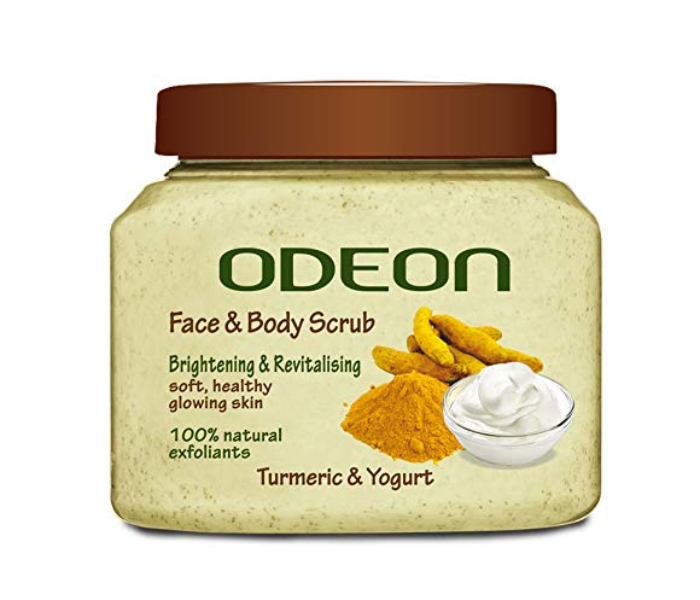 Odeon 500ml Face And Body Scrub Enriched with Turmeric and Yogurt - Zoom Image