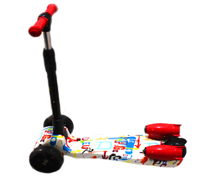 Family Center Toy Scooter With Music Light Bluetooth - White - Zoom Image 4