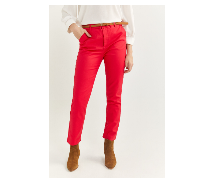 Springfield SS20 Plain Trouser Pant EU 38 For Women - Red - Zoom Image 2