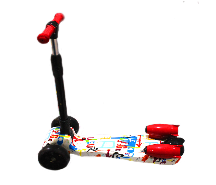 Family Center Toy Scooter With Music Light and Smoke - White - Zoom Image 4