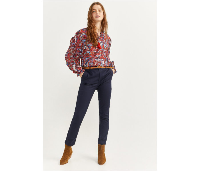 Springfield SS20 Plain Trouser Pant EU 44 For Women - Navy Blue - Zoom Image 1