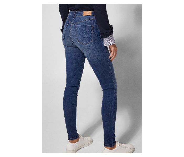 Springfield AW18 Fancy Denim Trouser EU 44 For Women - Dark Blue - Zoom Image 4