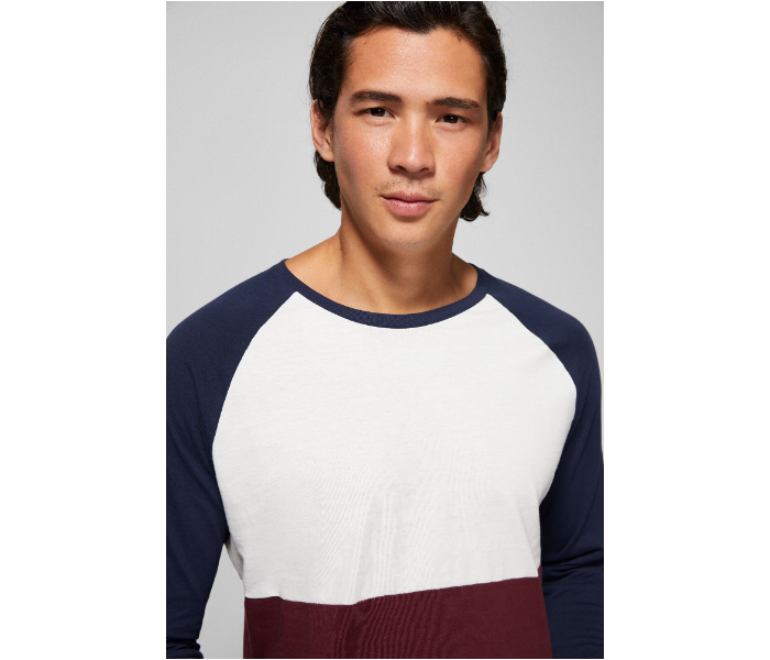 Springfield AW18 Basic Striped T-Shirt Extra Large - Wine - Zoom Image 1