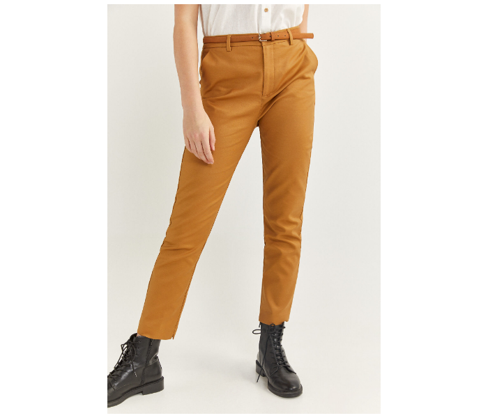 Springfield SS20 Plain Trouser Pant EU 36 For Women - Camel - Zoom Image 2