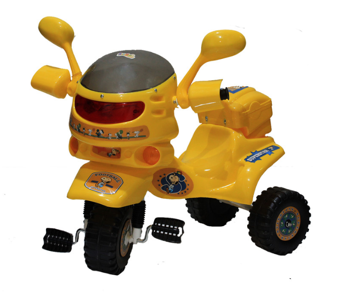 Babylove 25-226 Best Toy Colorful Tricycle With Basket - Yellow - Zoom Image 2