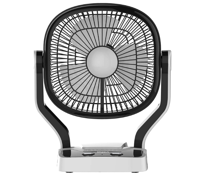 Impex Breeze-D1 Solar Rechargeable Table Fan with LED Light - Black - Zoom Image 1