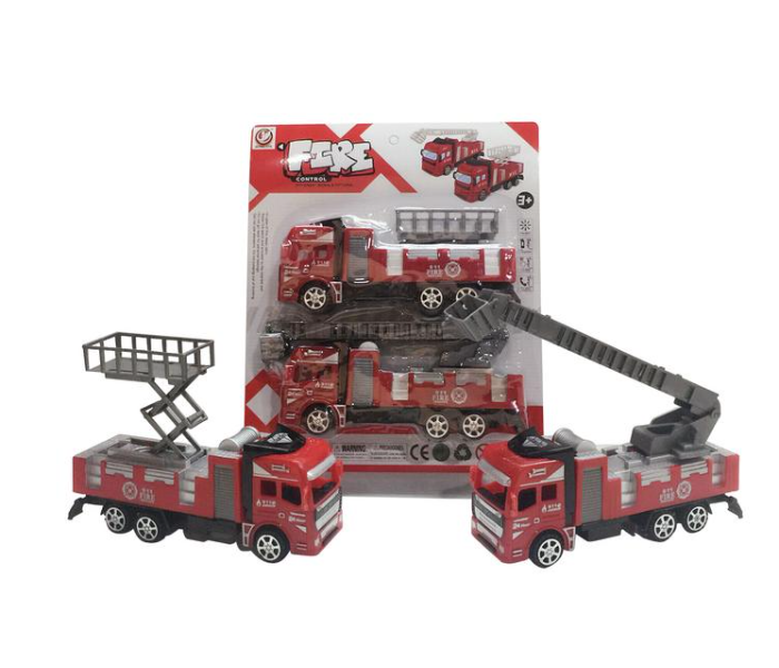 Family Center 2-in-1 Friction Fire Control Trucks - Red - Zoom Image 1