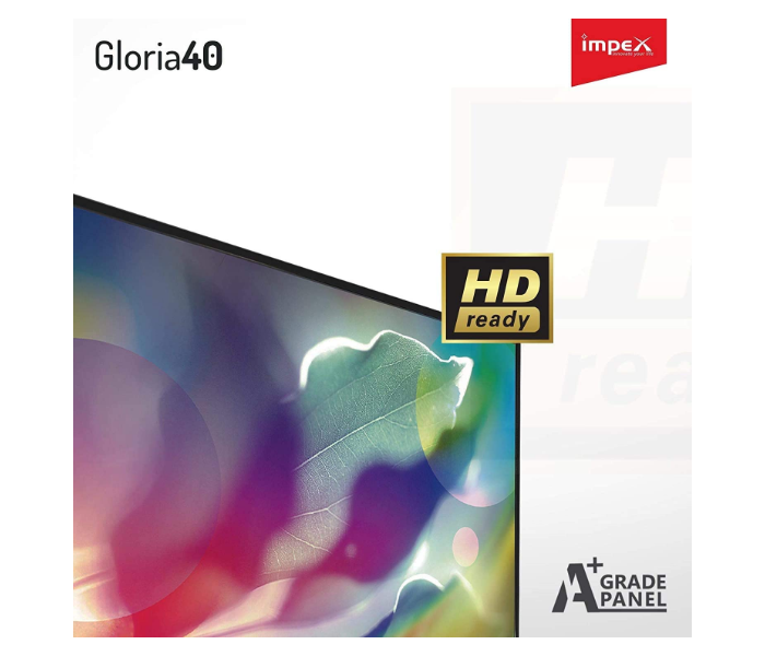 Impex Gloria 40 Smart 40 Inch LED HD Ready Smart TV - Black - Zoom Image 2