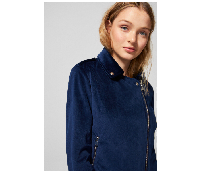 Springfield AW18 Solid Sport Jacket EU 38 For Women - Dark Blue - Zoom Image 2