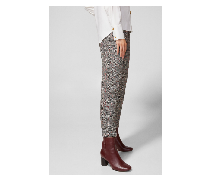 Springfield AW18 Cotton Fancy Pant EU 38 For Women - Charcoal Grey - Zoom Image 3