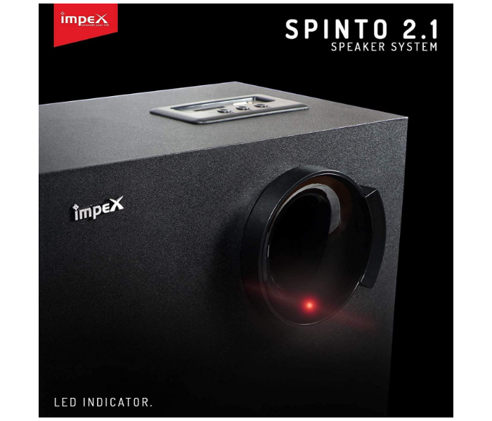 Impex HT2104 2.1 Ch Multimedia Speaker System - Black - Zoom Image 3