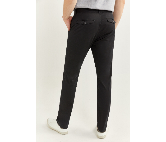 Springfield SS20 Sport Trouser Solid Chinos EU 42 For Men - Black - Zoom Image 4