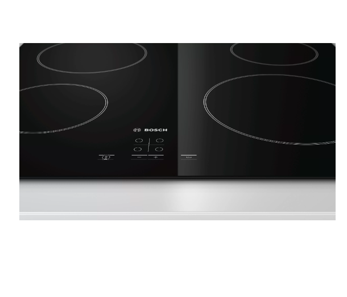 Bosch PKE611D17M 60 Cm Series 4 Electric Hob - Black - Zoom Image 3