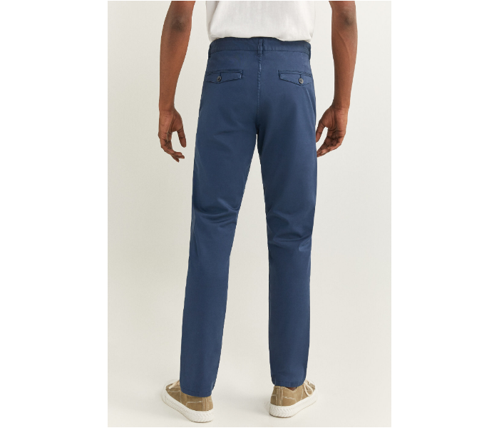 Springfield SS20 Sport Trouser Solid Chinos EU 42 For Men - Dark Turquoise - Zoom Image 3