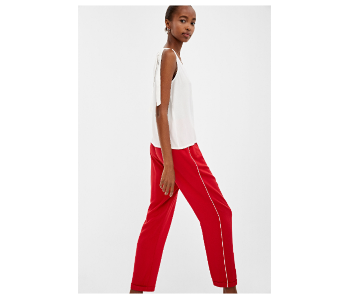 Springfield AW19 Cotton Plain Pant EU 38 For Women - Red - Zoom Image 2