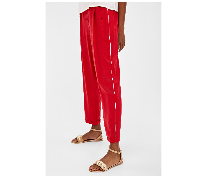 Springfield AW19 Cotton Plain Pant EU 38 For Women - Red - Zoom Image 1