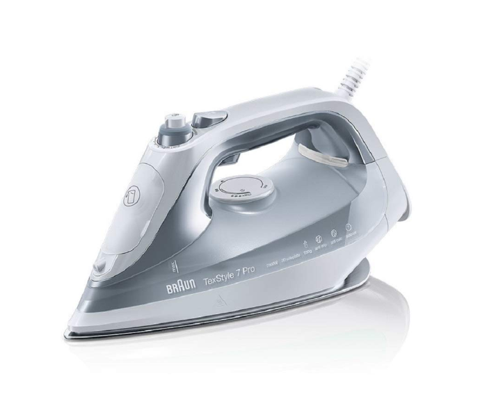 Braun SI7088 TexStyle 7 Steam Iron with 3D Easy Glide Soleplate - Grey and White - Zoom Image 1