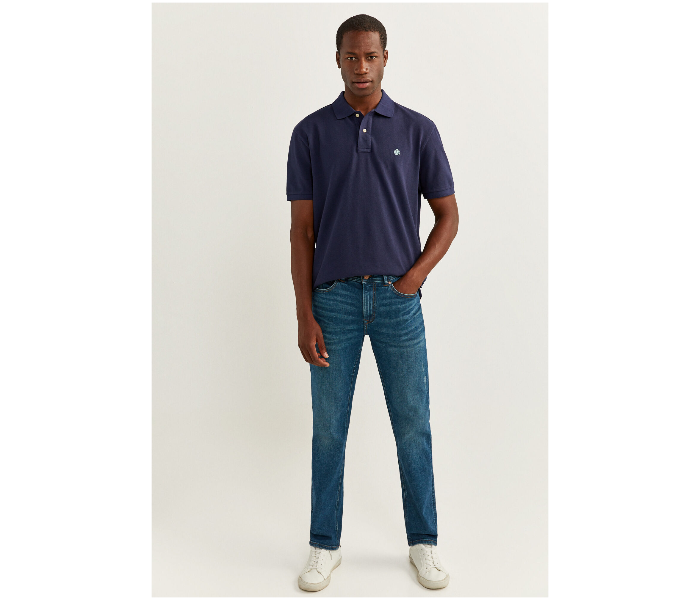 Springfield SS20 Basic Polo T Shirt XXXL - Medium Blue - Zoom Image 4