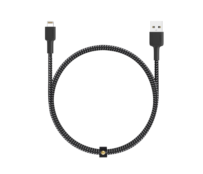 Aukey BAL3B 1.2m MFi Lightning 8 pin Sync and Charging Cable Braided Cable - Black - Zoom Image 1