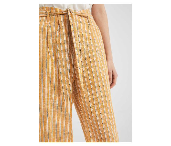 Springfield SS19 Striped Cotton Fancy Pant EU 42 For Women - Yellow - Zoom Image 3