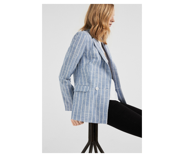 Springfield SS19 Striped Kimonos Small For Women - Light Blue - Zoom Image 4