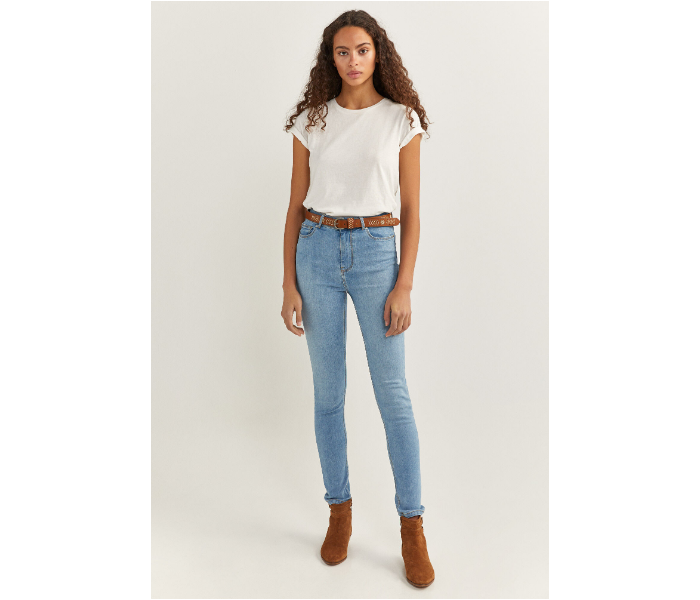 Springfield SS20 High Rise Denim Jeans EU 42 For Women - Sky Blue - Zoom Image 1